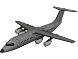 British Aerospace BAe 146-300 3D Model preview