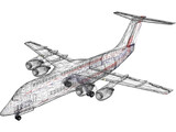 British Aerospace BAe 146 Statesman 3D Model