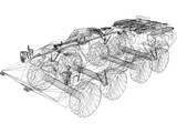 BTR-80 3D Model