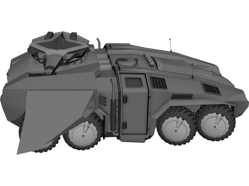 BTR Tank Future 3D Model