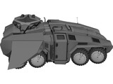 BTR Tank Future 3D Model preview