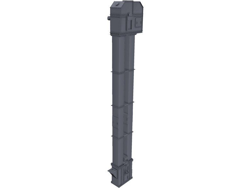 Bucket Elevator 3D Model