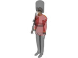 Buckingham Palace Guard 3D Model