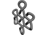 Buddhist Endless Knot 3D Model preview