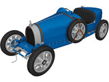 Bugatti Type 35 (1924) 3D Model preview