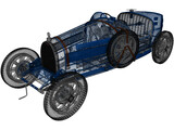 Bugatti Type 35 (1924) 3D Model