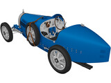 Bugatti Type 35 (1924) 3D Model