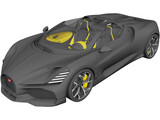 Bugatti W16 Mistral (2024) 3D Model preview