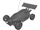 Buggy Remote Radio Control Car 3D Model preview