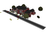 Building Apartment Mid Western 3D Model preview