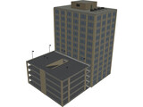 Building Mid-Rise and Parking 3D Model preview