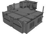 Building Temple 3D Model preview