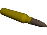 Bullet 5.56 45mm NATO 3D Model preview