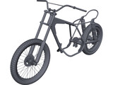 Bultaco Pursang Bike Frame 3D Model preview