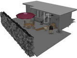 Bungalow 3D Model preview