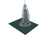 Burj al-Arab 3D Model preview