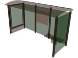 Bus Shelter 3D Model