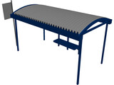 Bus Stop 3D Model preview