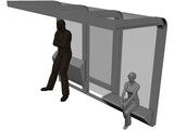 Bus Stop 3D Model