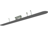 Bus Stop 3D Model