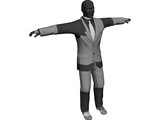 Business Man 3D Model preview