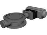 Butterfly Valve 3D Model preview