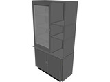 Cabinet Wall 3D Model preview