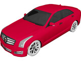 Cadillac ATS (2013) 3D Model preview