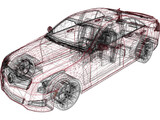 Cadillac ATS (2013) 3D Model