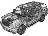 Cadillac Escalade (2002) 3D Model
