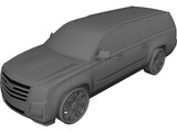 Cadillac Escalade (2017) 3D Model preview