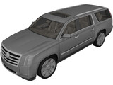 Cadillac Escalade ESV (2018) 3D Model preview