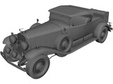 Cadillac V16 Roadster (1930) 3D Model preview