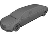 Cadillac XTS Limo (2019) 3D Model preview