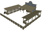 Cafe 3D Model preview