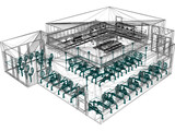 Cafe 3D Model