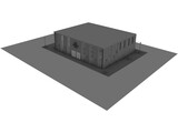 Cafeteria 3D Model preview
