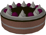 Cake Round 3D Model