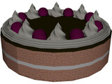 Cake Round 3D Model