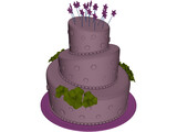 Cake Sweet 16 3D Model