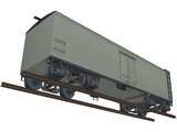 Canadian Box Baggage Car 3D Model