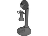 Candlestick Telephone 3D Model preview