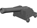 Cannon 3D Model preview