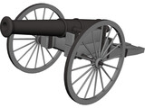 Cannon 19th Century 3D Model preview