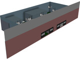 Car Dealer Showroom 3D Model preview