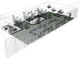 Car Dealer Showroom 3D Model