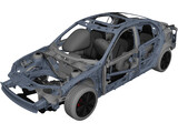 Car Frame 3D Model preview