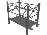 Car Lift Parking 3D Model preview