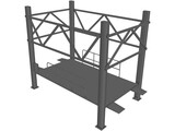 Car Lift Parking 3D Model