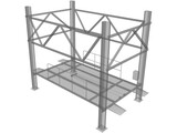 Car Lift Parking 3D Model